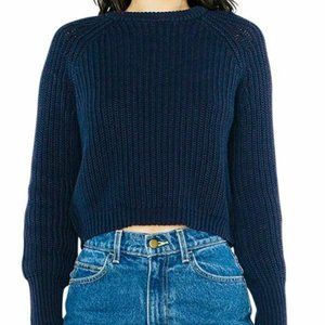 American Apparel Womens Cropped Fisherman Pullover